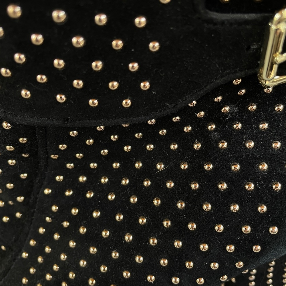 Jessica Simpson black and gold studded boots. Size 10 excellent condition. - Picture 8 of 10